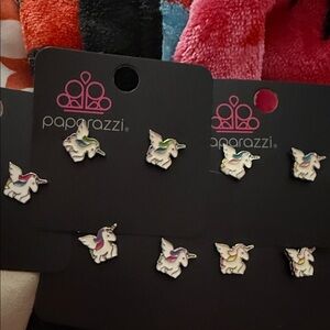 NWT Paparazzi Unicorn Earrings - 2 pairs of each color combinations .5”